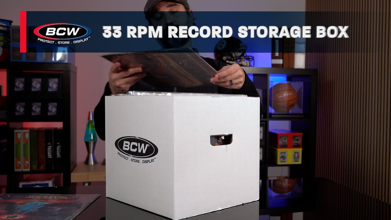 33 RPM Record Storage Box