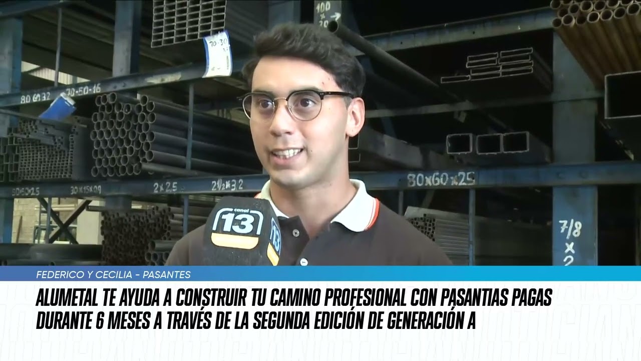 “Generación A”: el programa de pasantías pagas para estudiantes de Alumetal