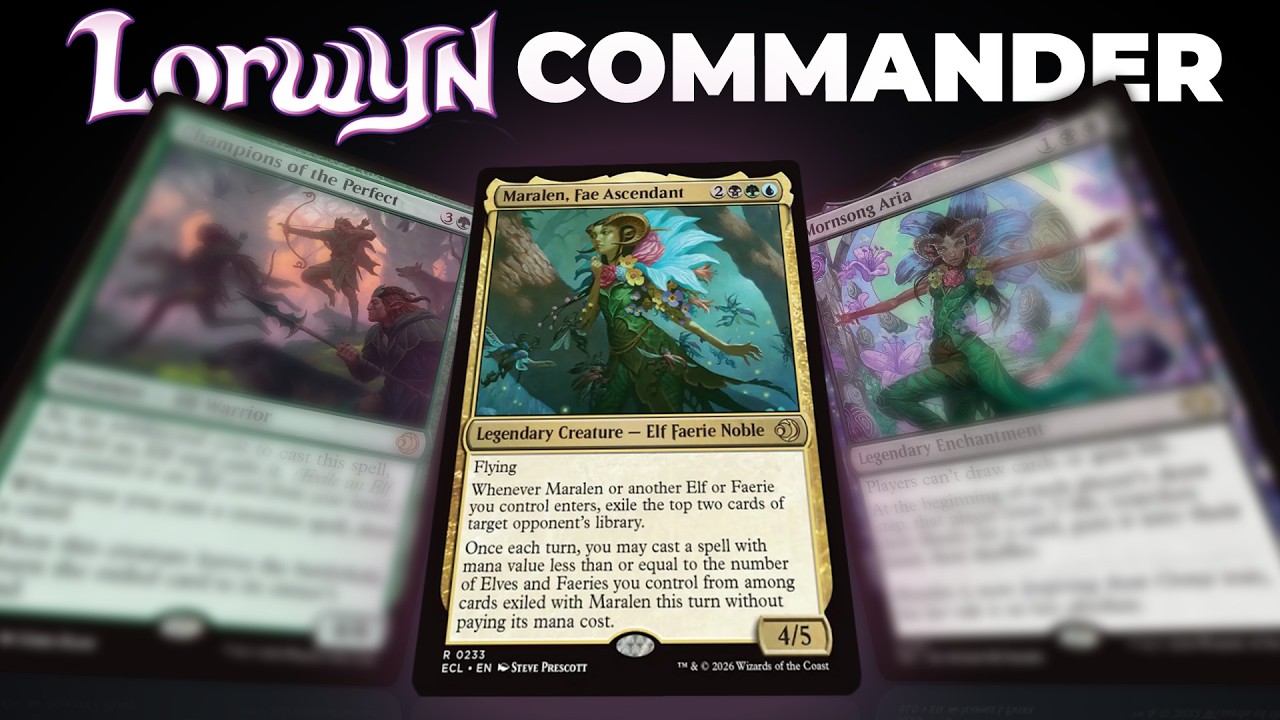 Ich habe ein Commander Deck aus einem Lorwyn Display gebaut.