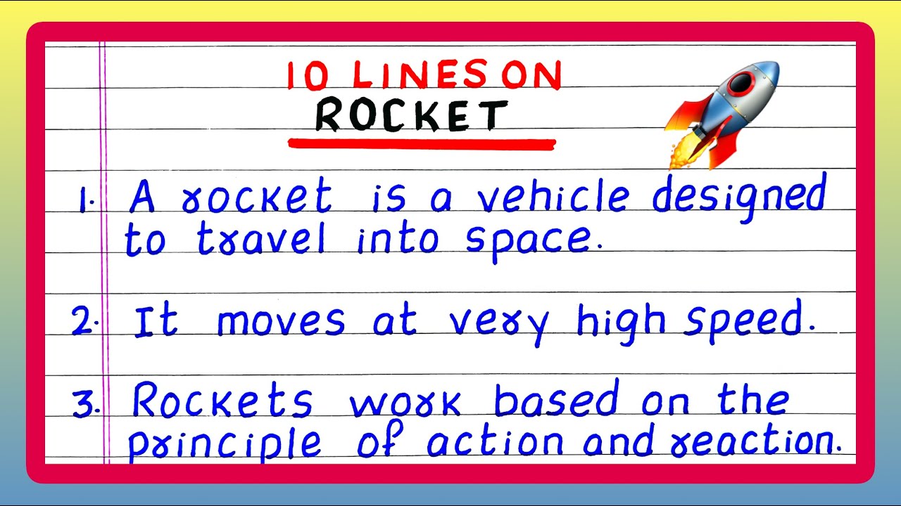 Few Lines on Rocket | 10 Lines on Rocket