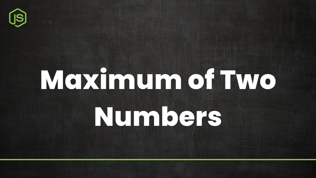 Problem #12 - Maximum of Two Numbers - In Tamil