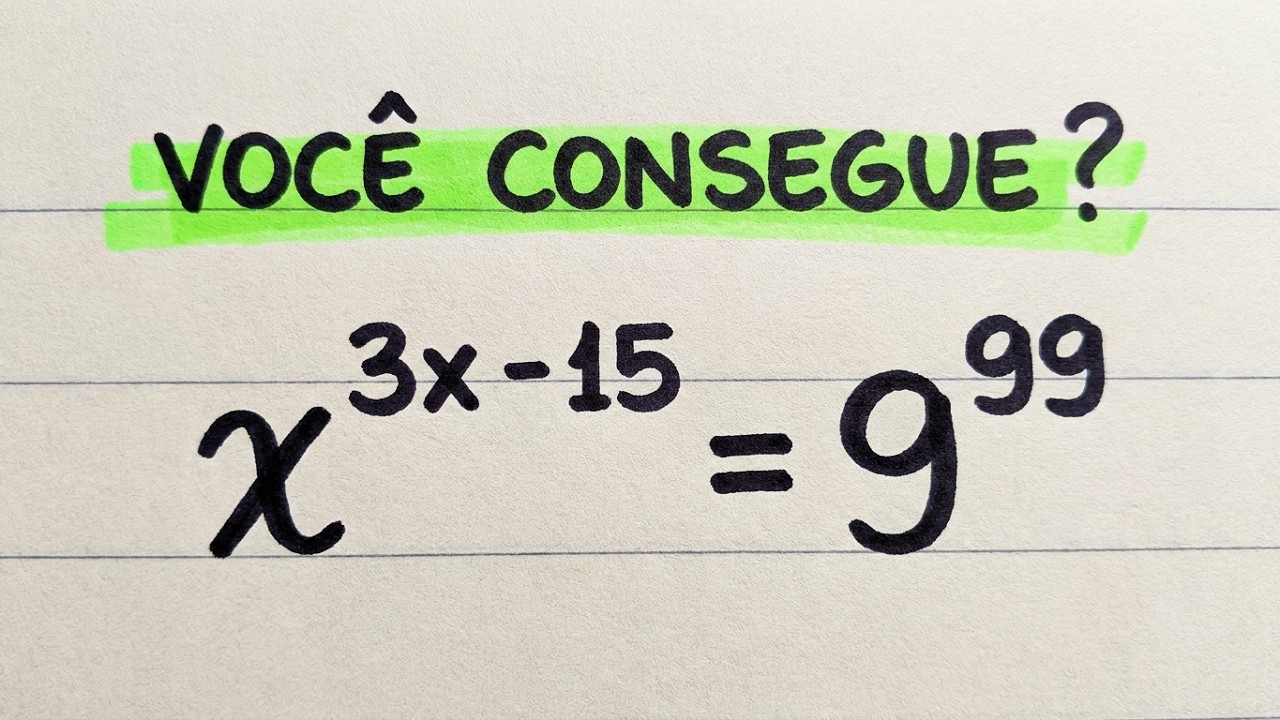A Beleza do Artifício em uma Equação Exponencial