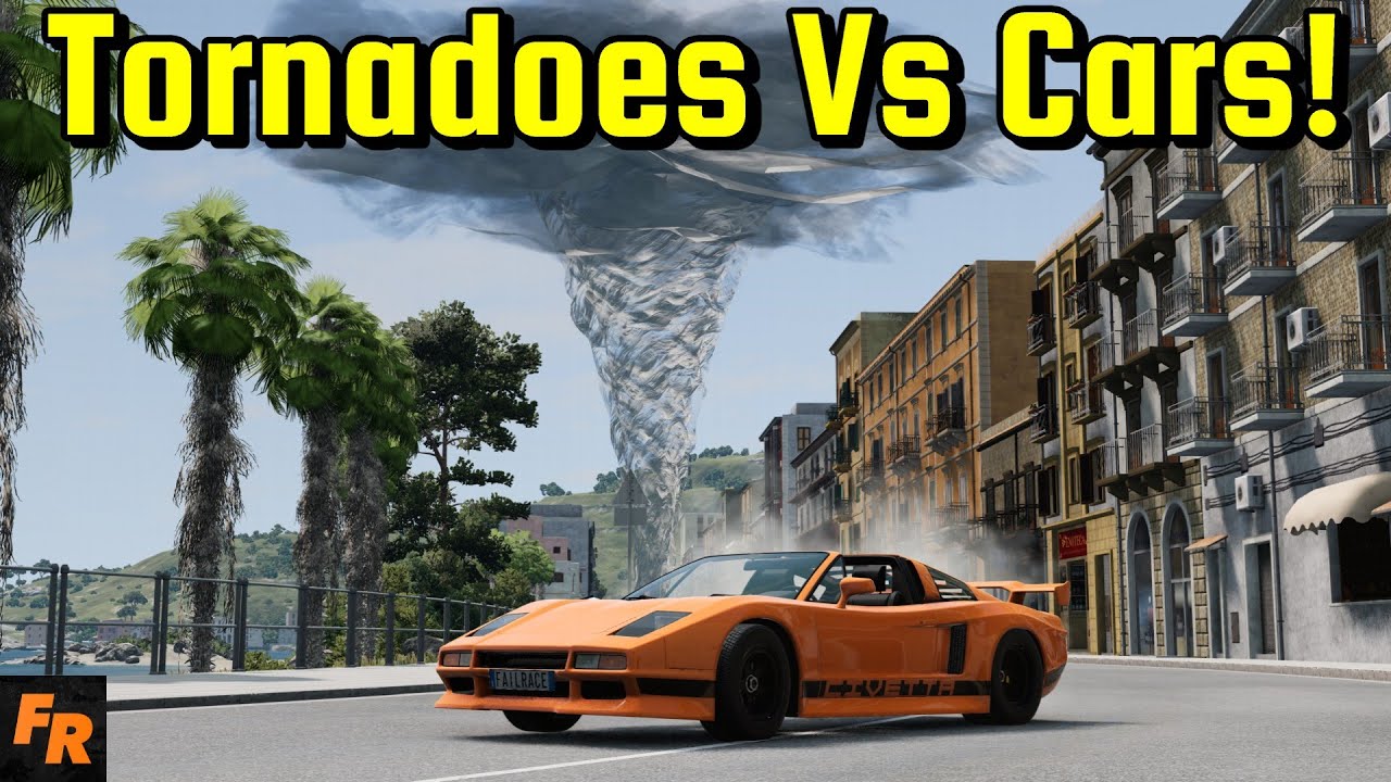 Tornadoes Vs Cars - BeamNG Drive