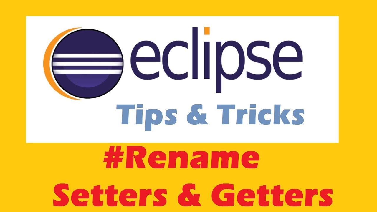 Rename Setters & Getters (Alt+Shift+R _ Enter) | Java Inspires