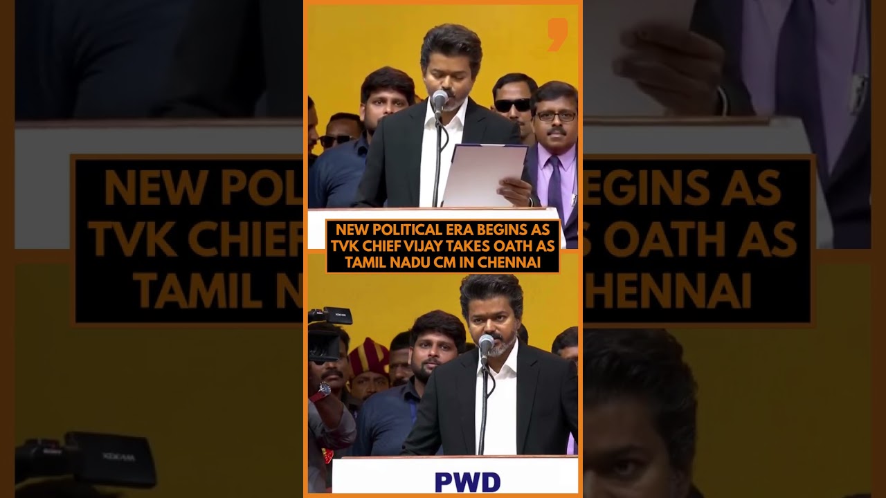 Vijay Takes Oath as Tamil Nadu CM in Historic TVK Political Earthquake