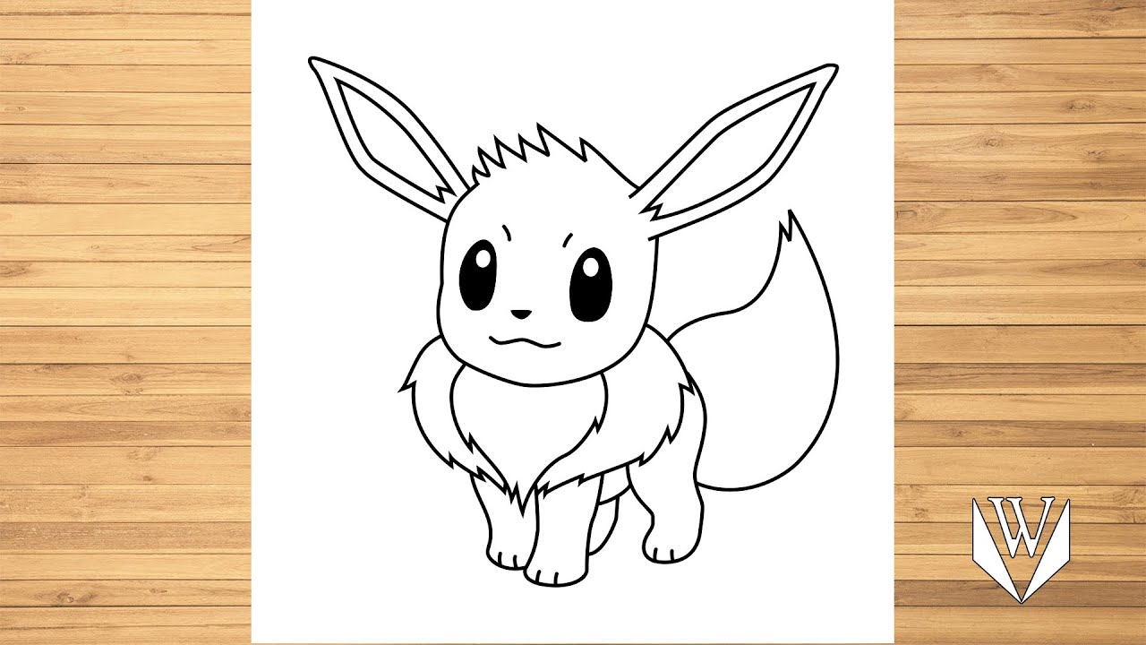 Wie zeichnet man Pokemon Eevee Schritt für Schritt | Kostenloser Download Malvorlagen