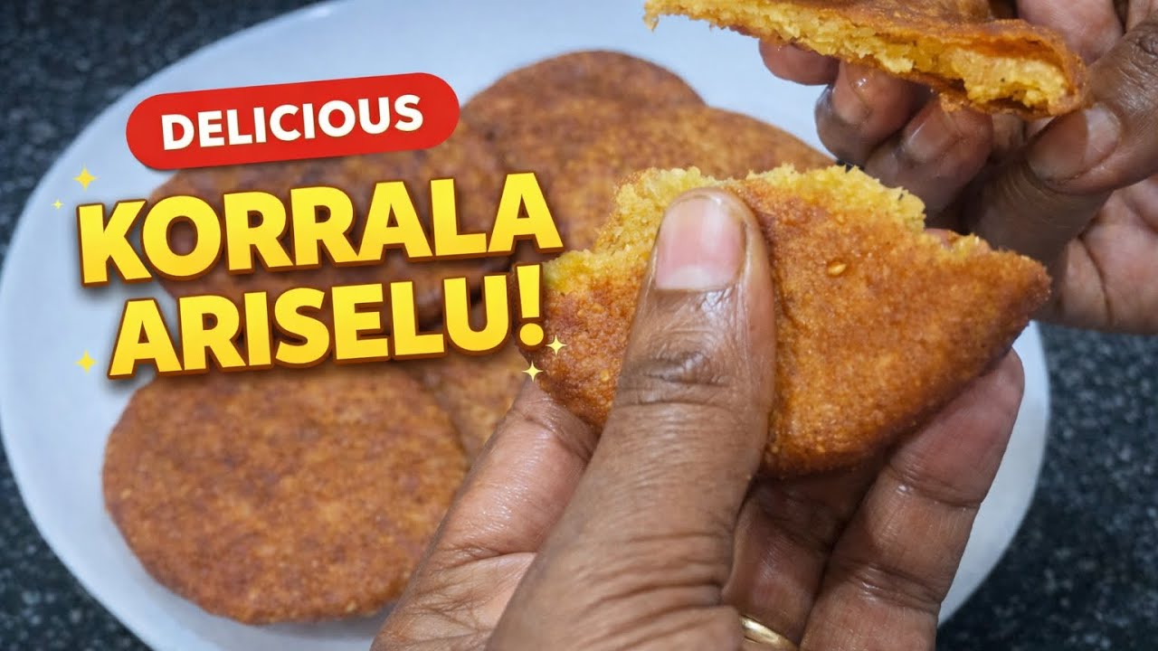 Korra Ariselu Recipe | Crispy & Healthy Millet Sweet