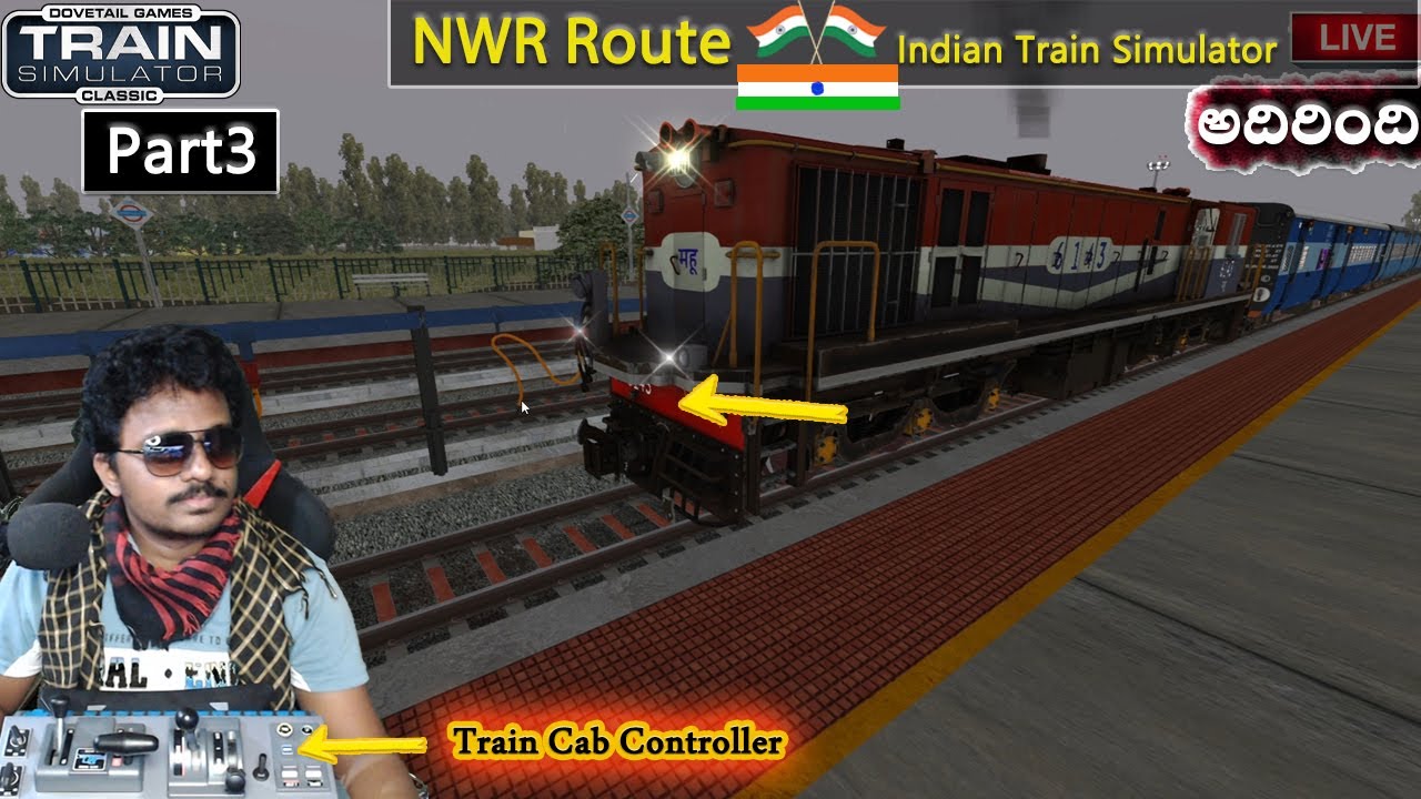 Ahmadabad Udaipur Intercity Exp NWR Route MG Part3 | Train Simulator Classic in Telugu