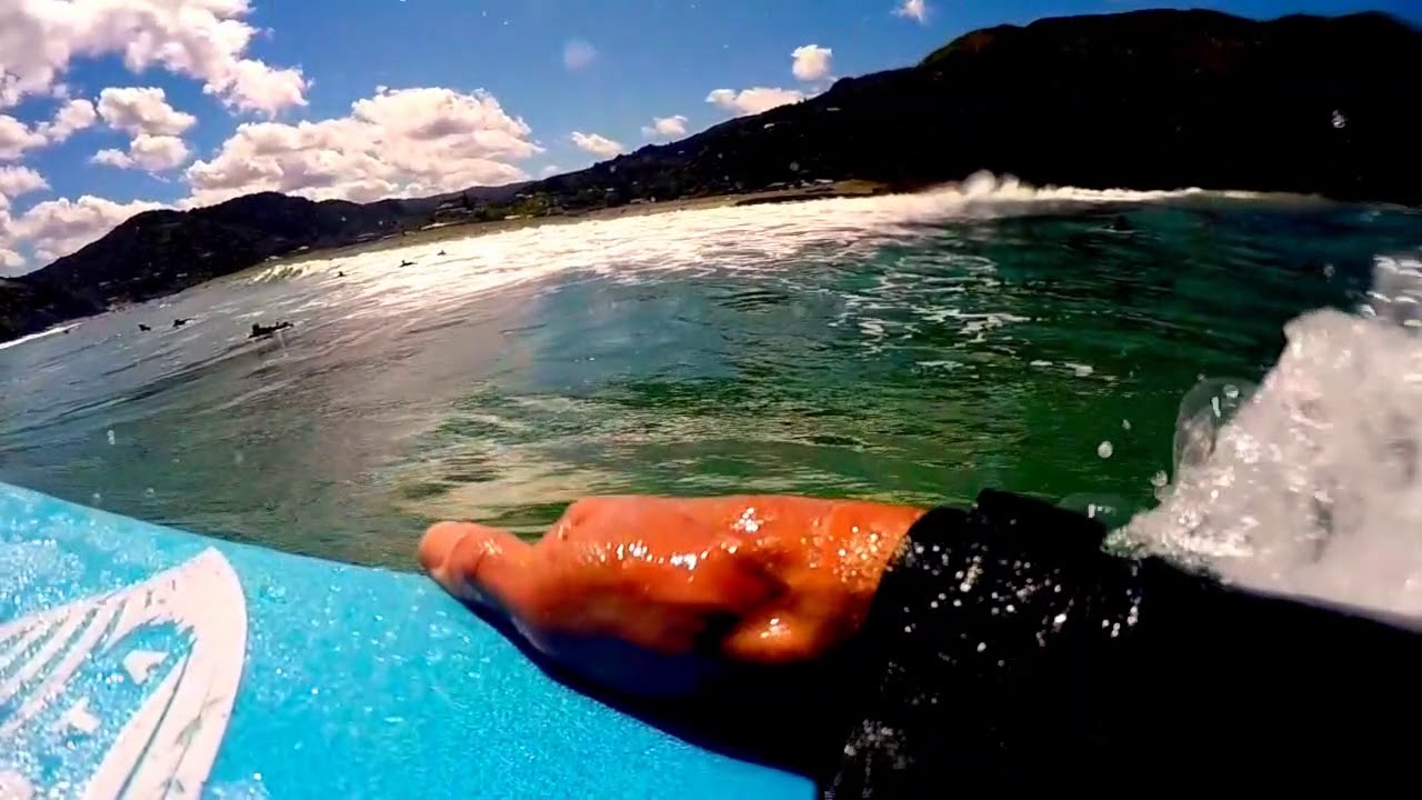 Piha bodyboarding GoPro trial