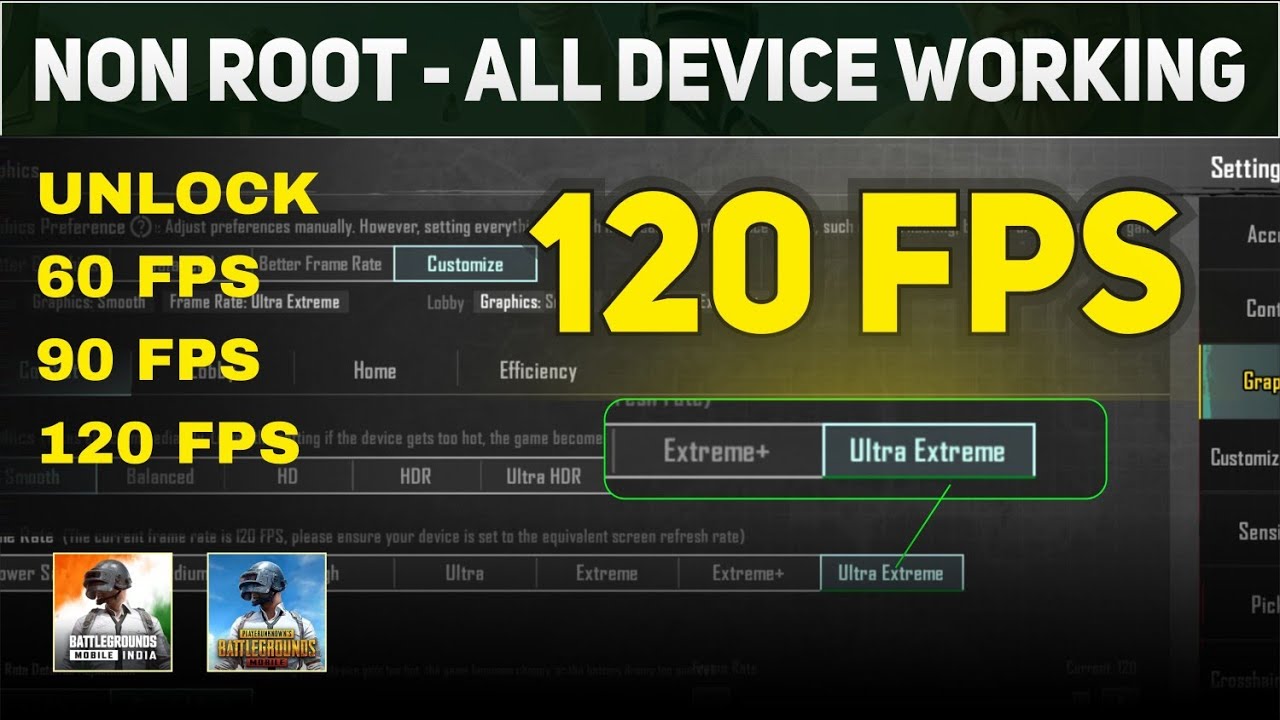 [Non Root] How to unlock 120 fps in pubg mobile | Unlock 120fps in pubg/bgmi in new update