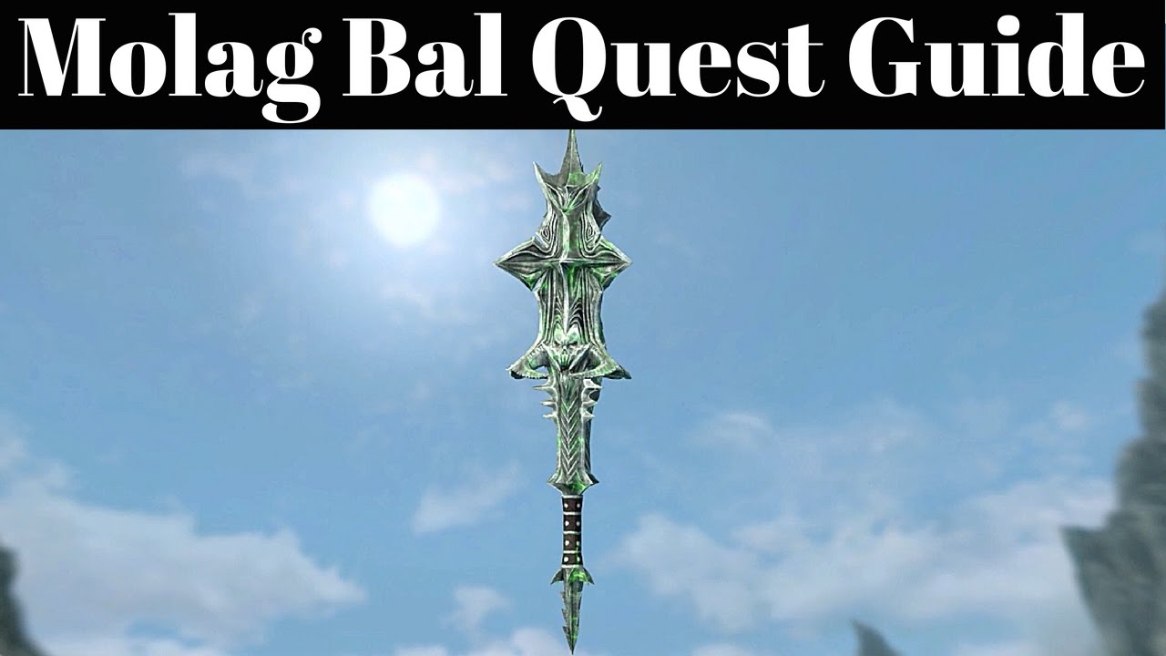 Skyrim Special Edition - How To Get Mace of Molag Bal - Daedric Weapon Quest Guide