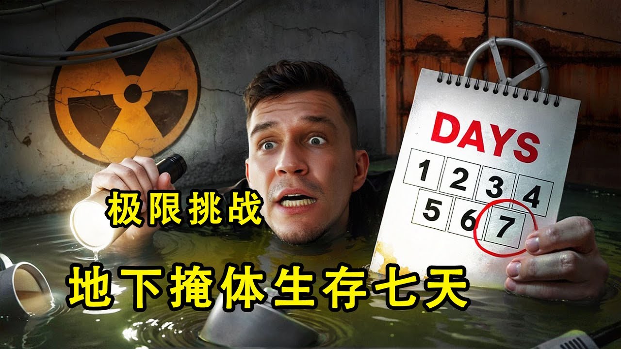 男人挑战在地下掩体生存7天，幽闭的环境他能坚持多久呢？