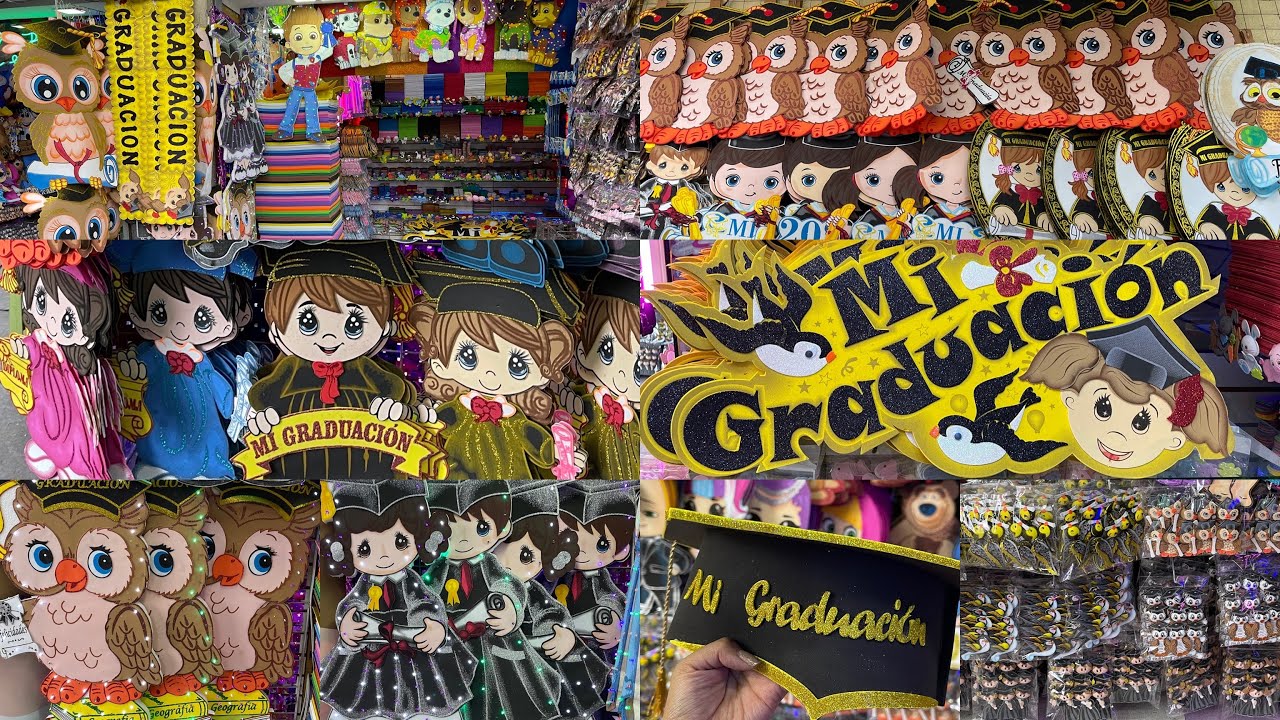 👩🏻‍🎓Desde $1.50 | Mercancía para GRADUACIONES | Fabricante ADORNOS Foamy CDMX | Figuras  Luz Led