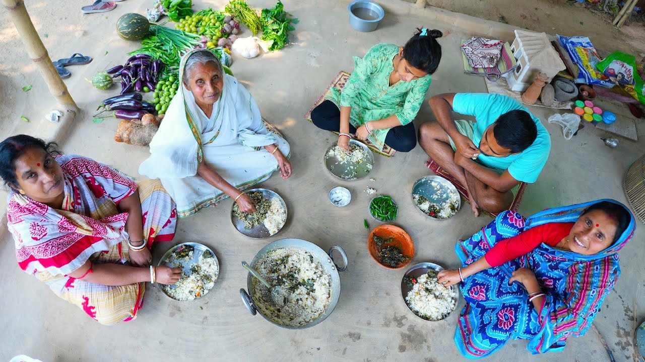 শীতের সকালের গ্রামের স্বাস্থকর রান্না | Winter Morning Breakfast in village | healthy morning food