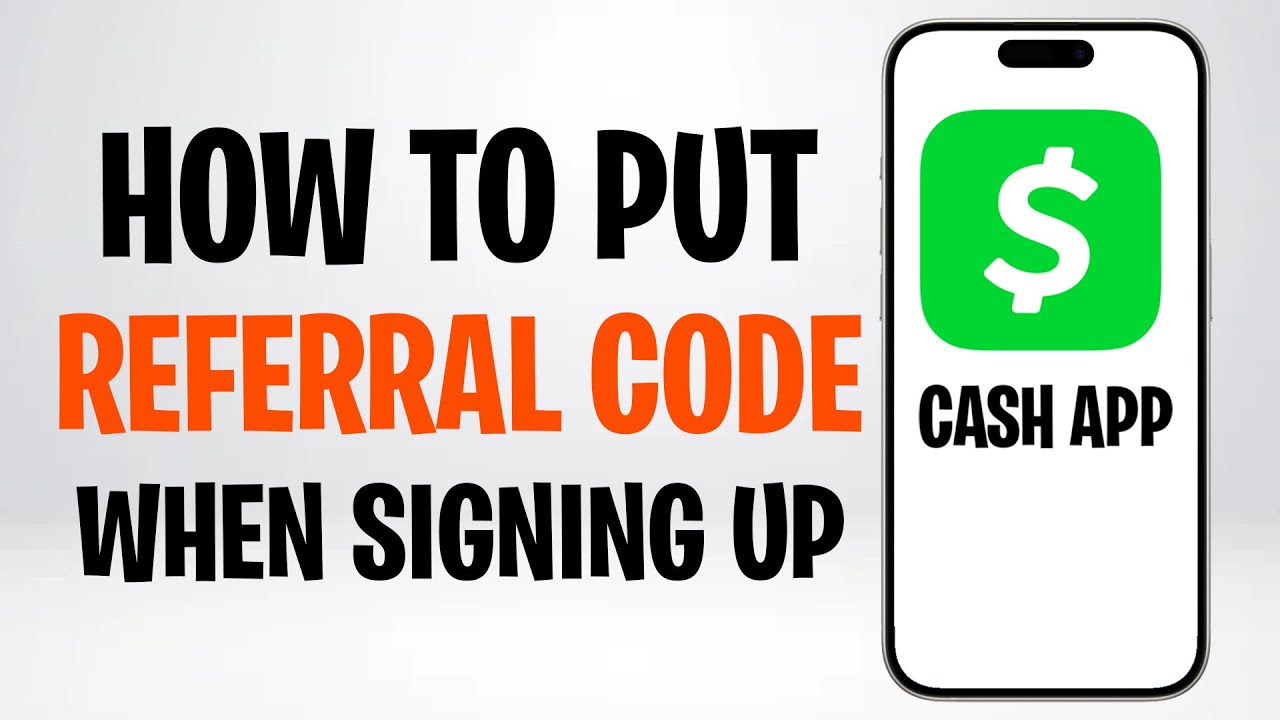 How to Put a Referral Code in Cash App When Signing Up (2026) &ndash; Step by Step ✅