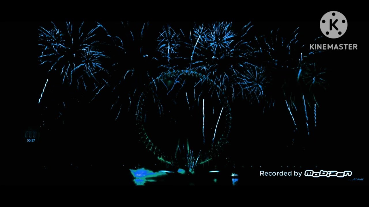 London fireworks 2026 blue year and Olympics fake clip 