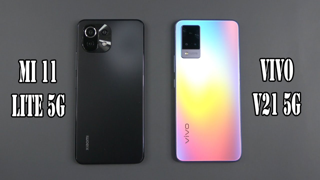 Xiaomi Mi 11 Lite 5G  vs Vivo V21 5G | SpeedTest and Camera comparison