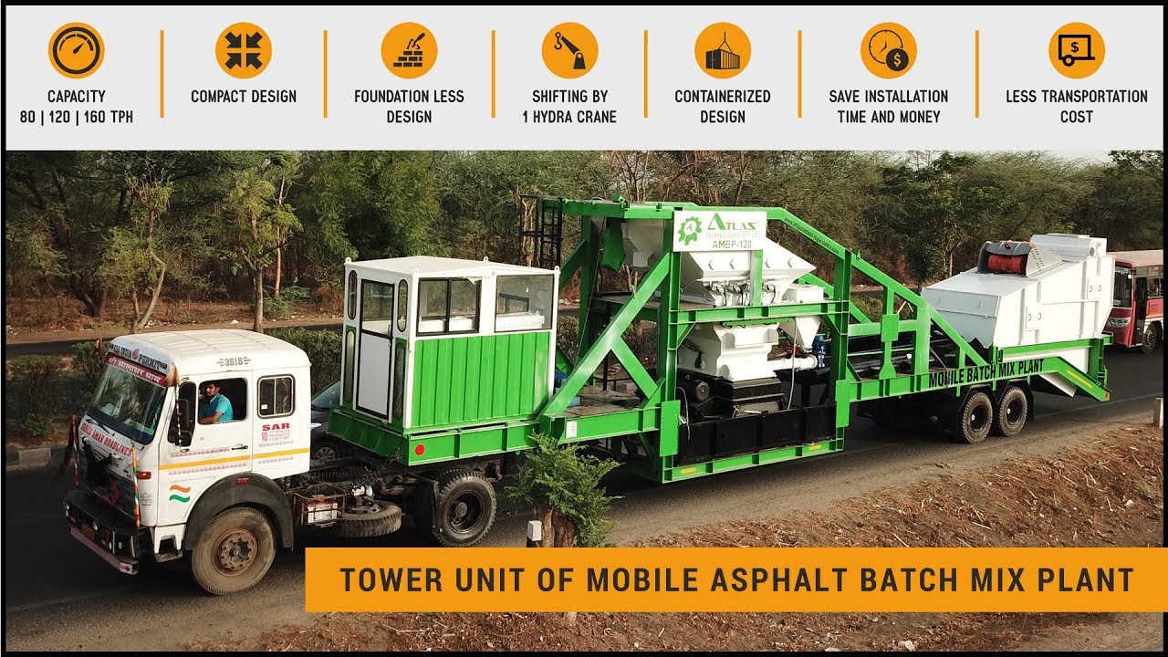 Mobile asphalt mixing plant - Batching plant