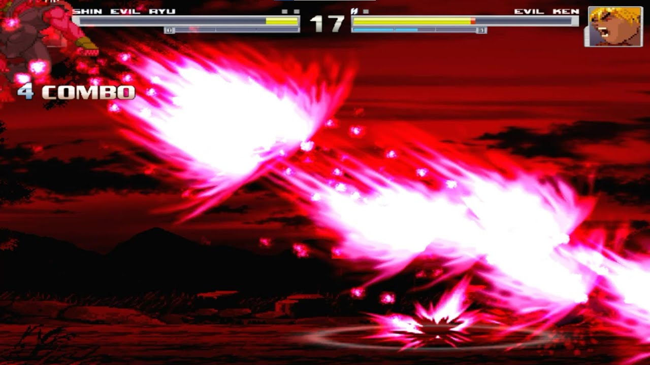 Mugen. Shin Evil Ryu vs Evil Ken Reu