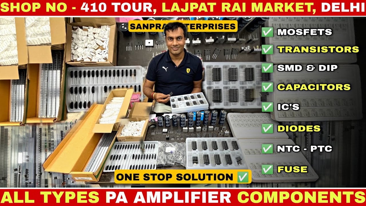 All industrial PA AMPLIFIERS original components - ic, mosfet, relay, capacitor, transistor, diode