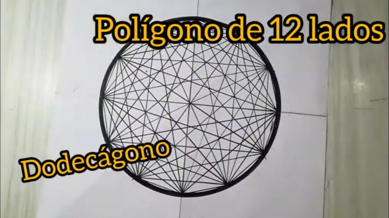 Educación Artística - Polígono de 12 (doce) lados, con diagonales