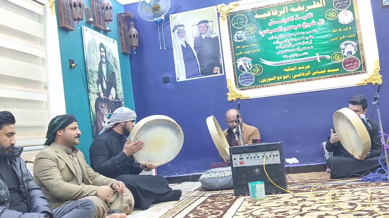 في تكية سيد عباس خليفة النوامس مديح ابو جاسم الدليمي قصيدة بحق البوعجة /صيح النشامة العجعجوا ميداني
