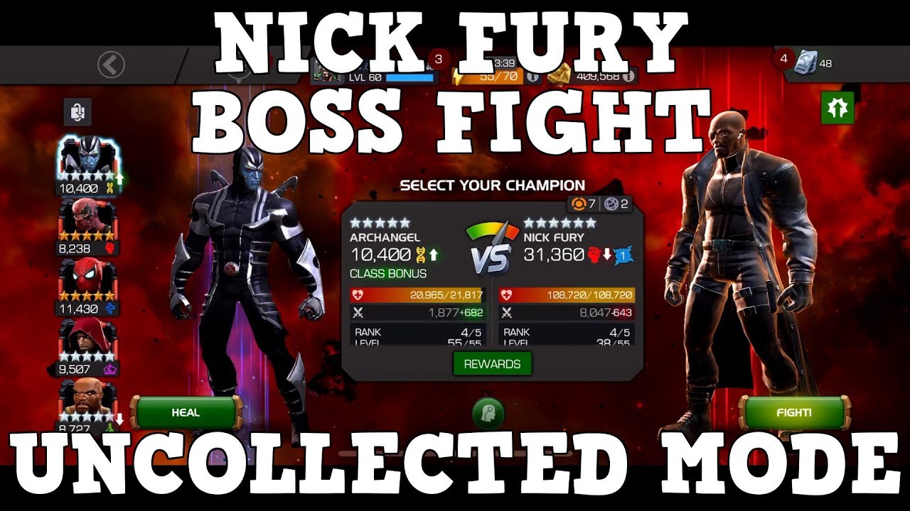 Nick Fury Boss Fight - Battlerealm: Under Siege Uncollected - Marvel Contest Of Champions