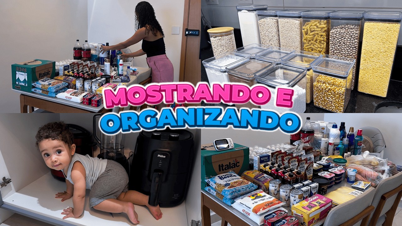Mostrando e Organizando as Nossas Compras do Mês! 🙌