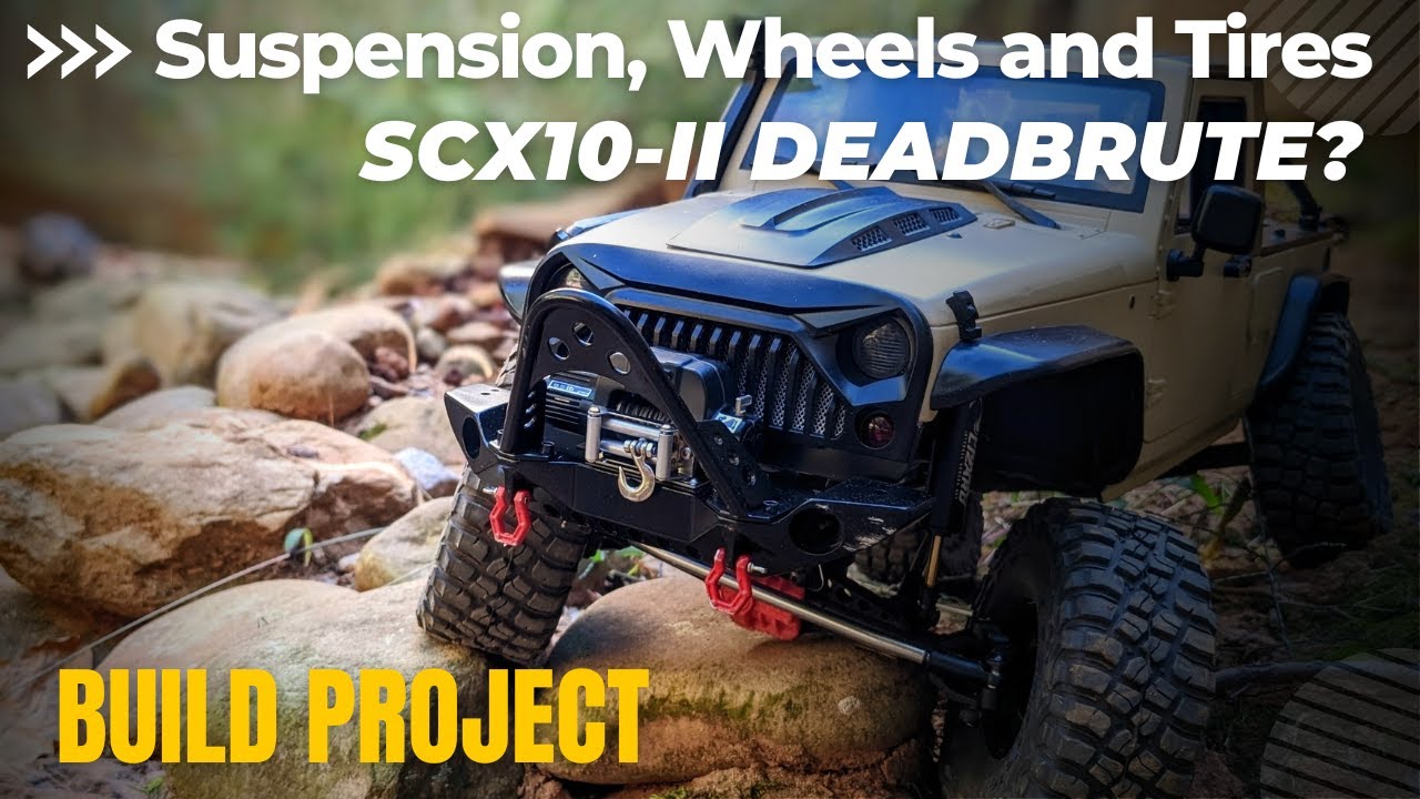 SCX10-II Update Yeah Racing Desert Lizard Shocks, Injora 1.9 Wheels, and Proline Tires