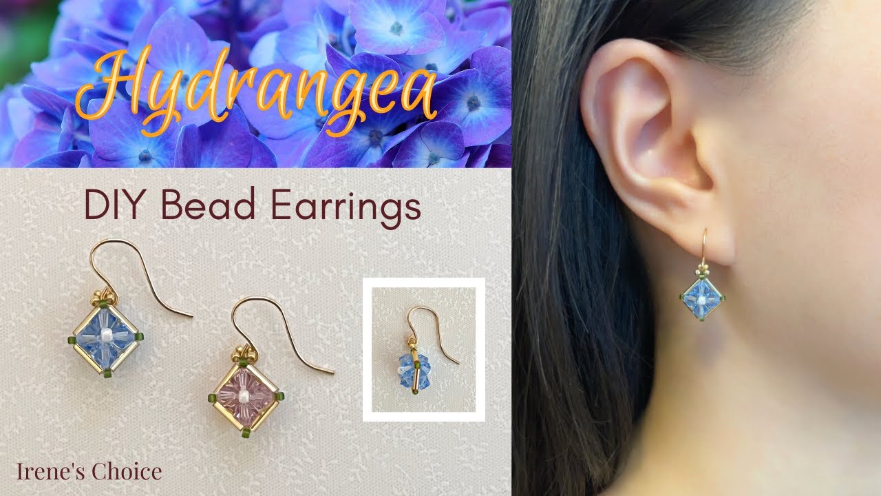 How to Make Hydrangea Bead Earrings