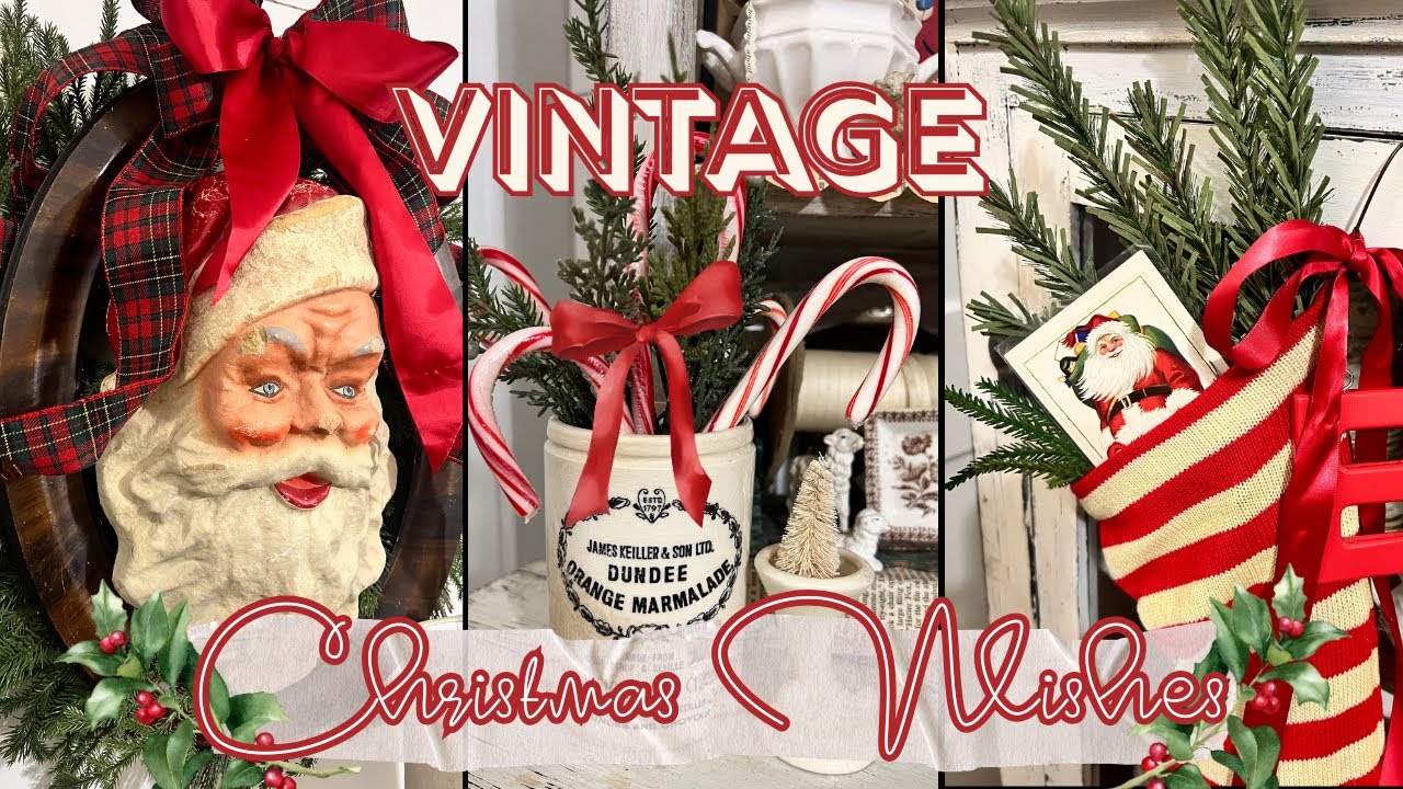Thrifted Styled🎅🏼 Vintage Christmas Cabinet+ Decorate with Me | Vintage 🎄Christmas Wishes AROMADD