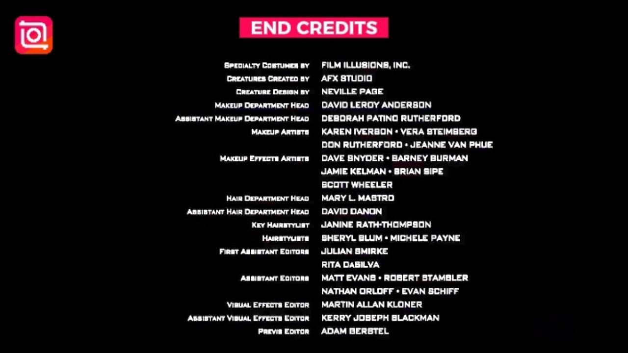 How to make film end credits on inshot