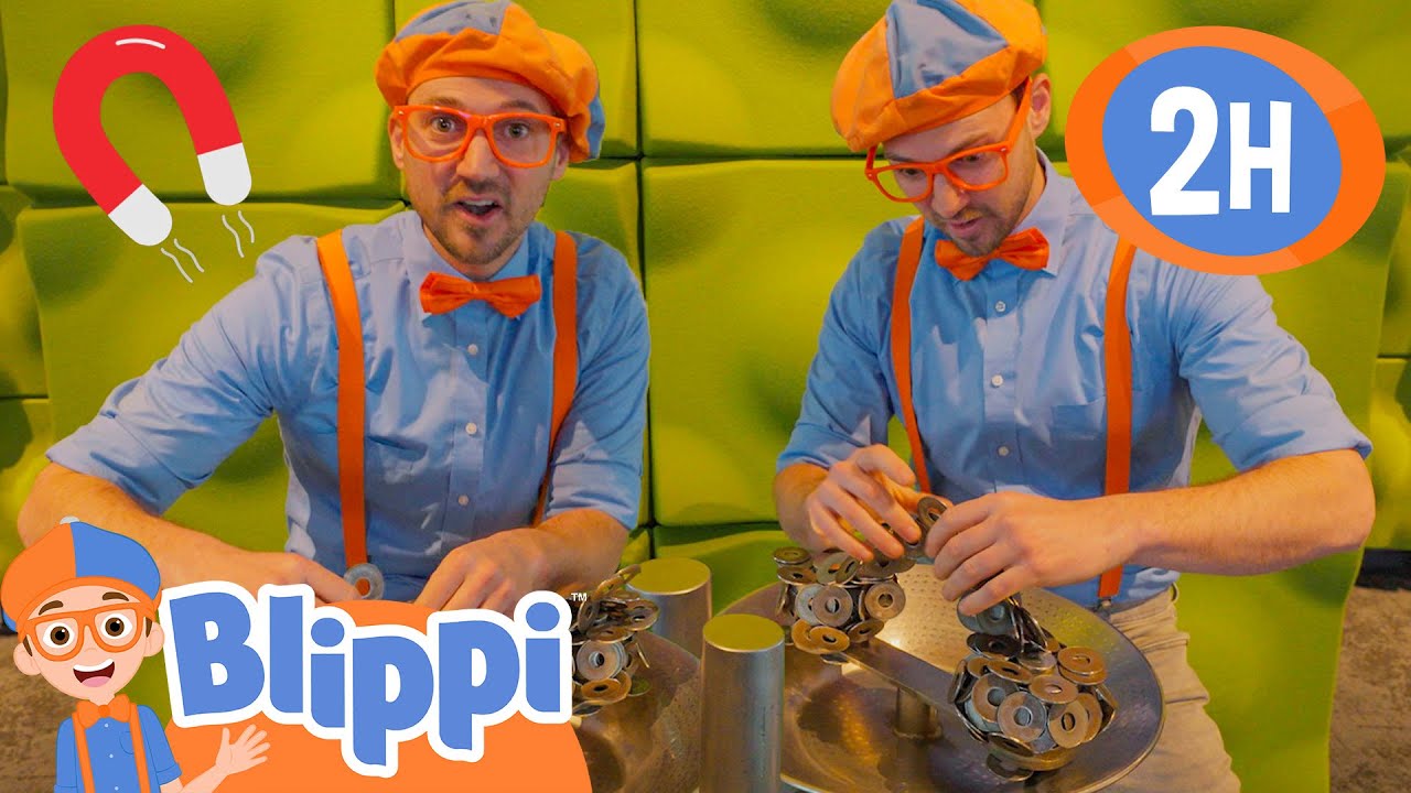 Blippi's Magnetic Innovation Creation 🧲 Blippi Educational Videos for Kids | After School Club