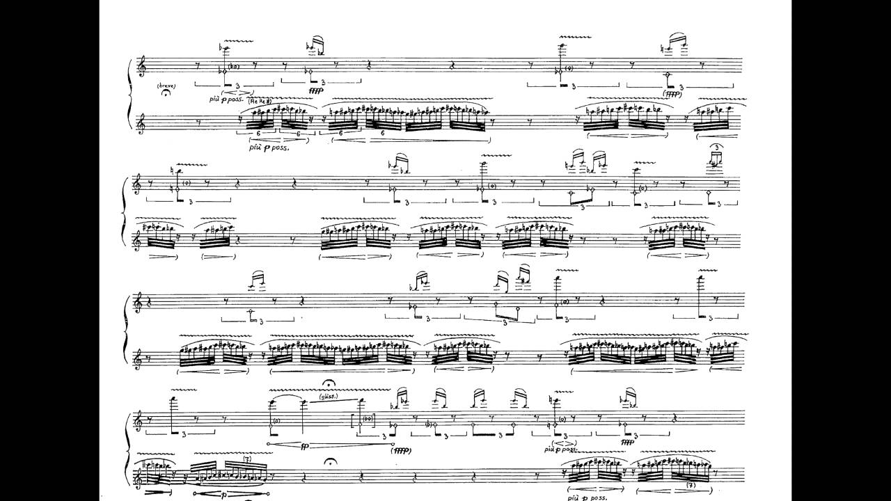 S.Sciarrino : Canzona di Ringraziamento per flauto