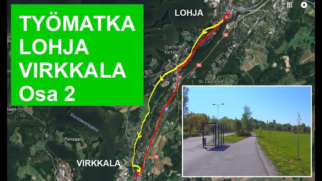 Lohja - Virkkala, työmatka