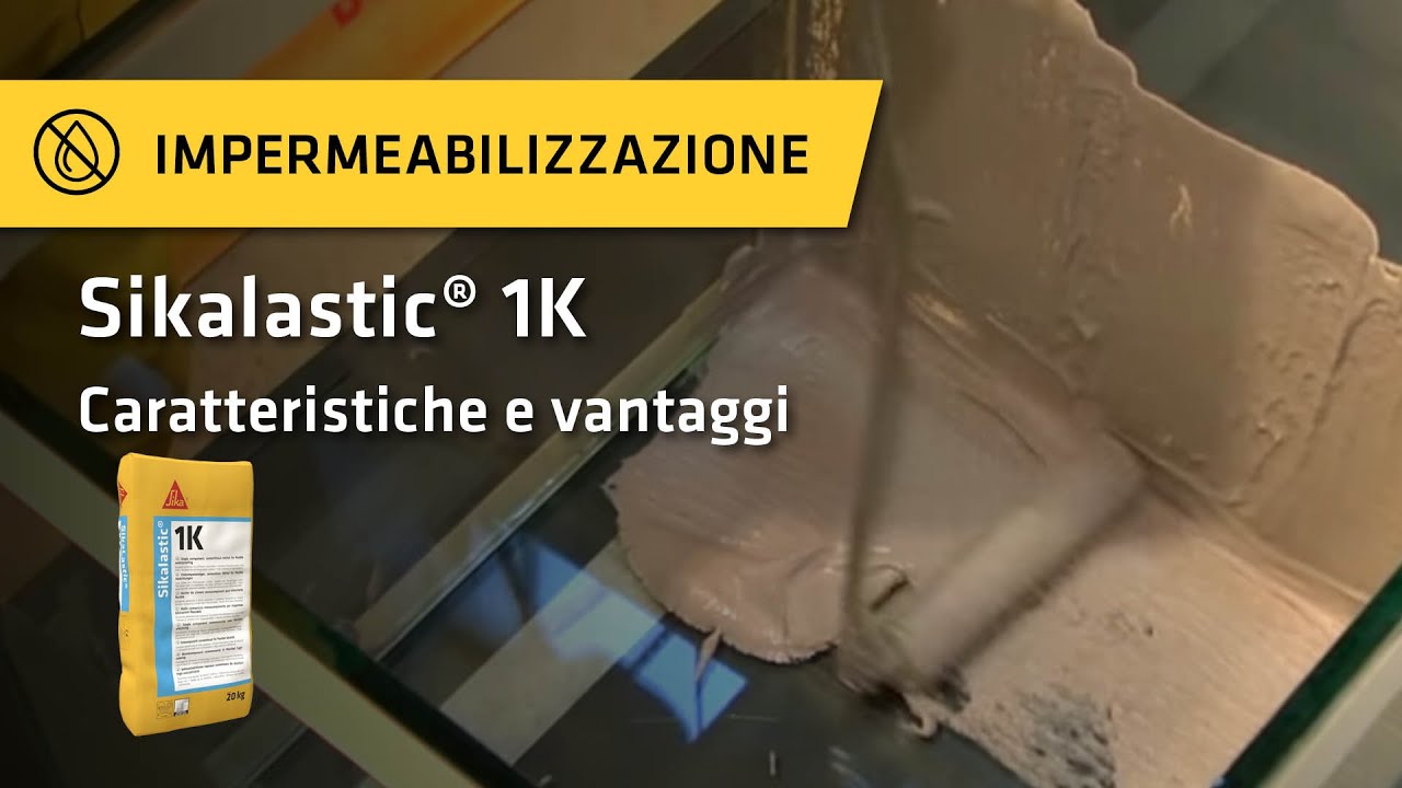 Sikalastic® 1K - Malta monocomponente per impermeabilizzazioni flessibili e protezione calcestruzzo