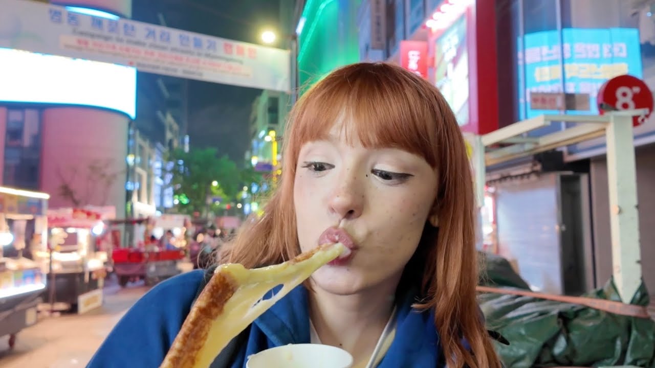 TUDO QUE COMI NA COREIA 🇰🇷 nas ruas de Seul