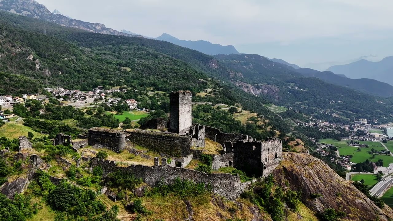The Forgotten Fortress of Montjovet | Stunning Aerial Views of an Italian Castle Ruin