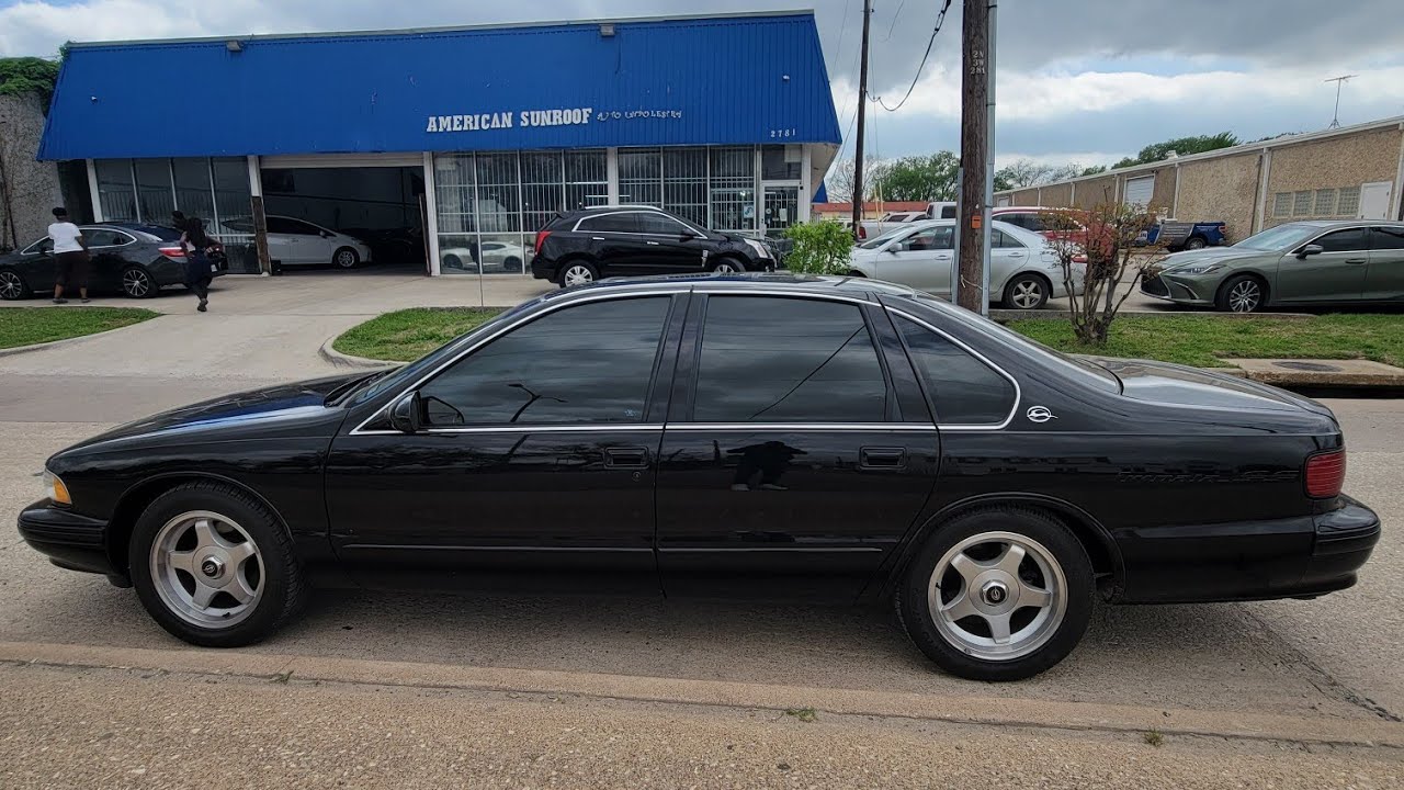 1996 Chevy Impala SS get Sunroof @ American Sunroof & Upholstery Dallas