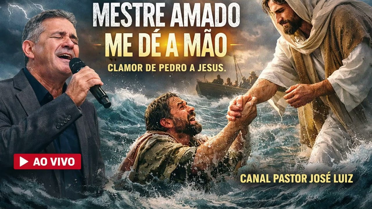 🎵 MESTRE AMADO ME DÊ A MÃO – CLAMOR DE PEDRO A JESUS – AO VIVO – CANAL PASTOR JOSÉ LUIZ