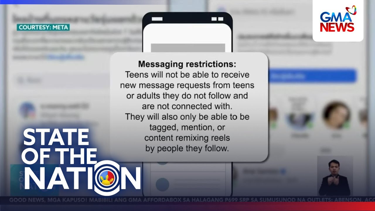 Teen Account Settings, ipatutupad ng META para protektahan ang 13-17 year old users | SONA