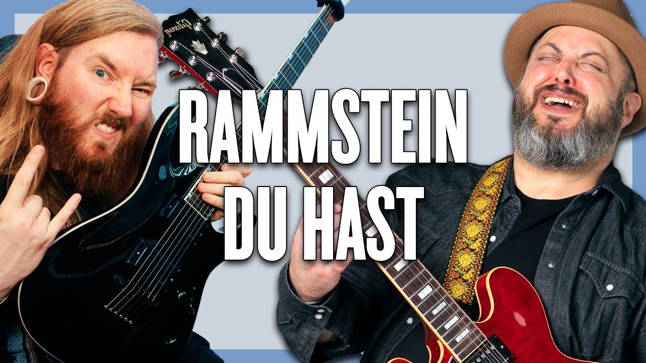 Rammstein Du Hast Урок игры на гитаре + Учебное пособие с участием. @JamieSlays