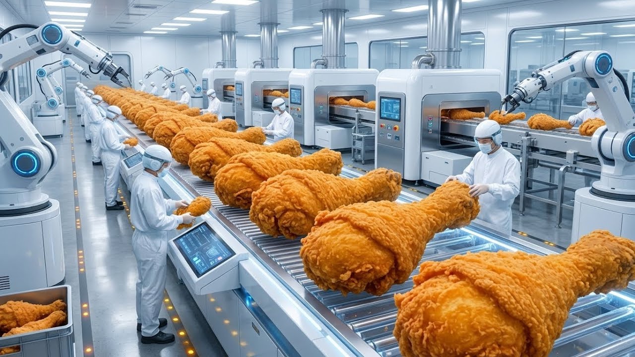 Inside the Factory That Makes Perfect Crispy Drumstick Chicken | Full Process