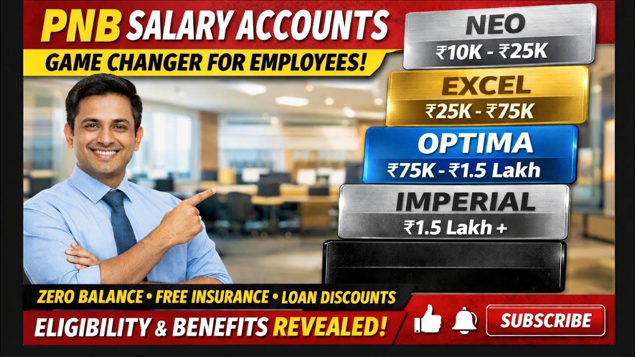 PNB Salary Account Guide | Salary ke hisaab se kaunsa Account khole? |