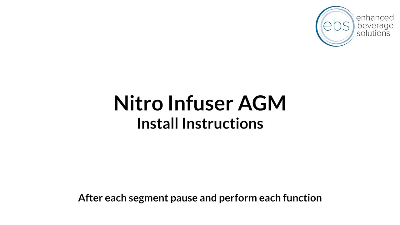 Nitro Infuser AGM Install Instructions