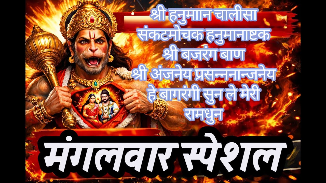 मंगलवार स्पेशल हनुमान जी 🙏 | Hanuman Chalisa | Sankat Mochan | Bajrang Baan | #viralvideo #viral