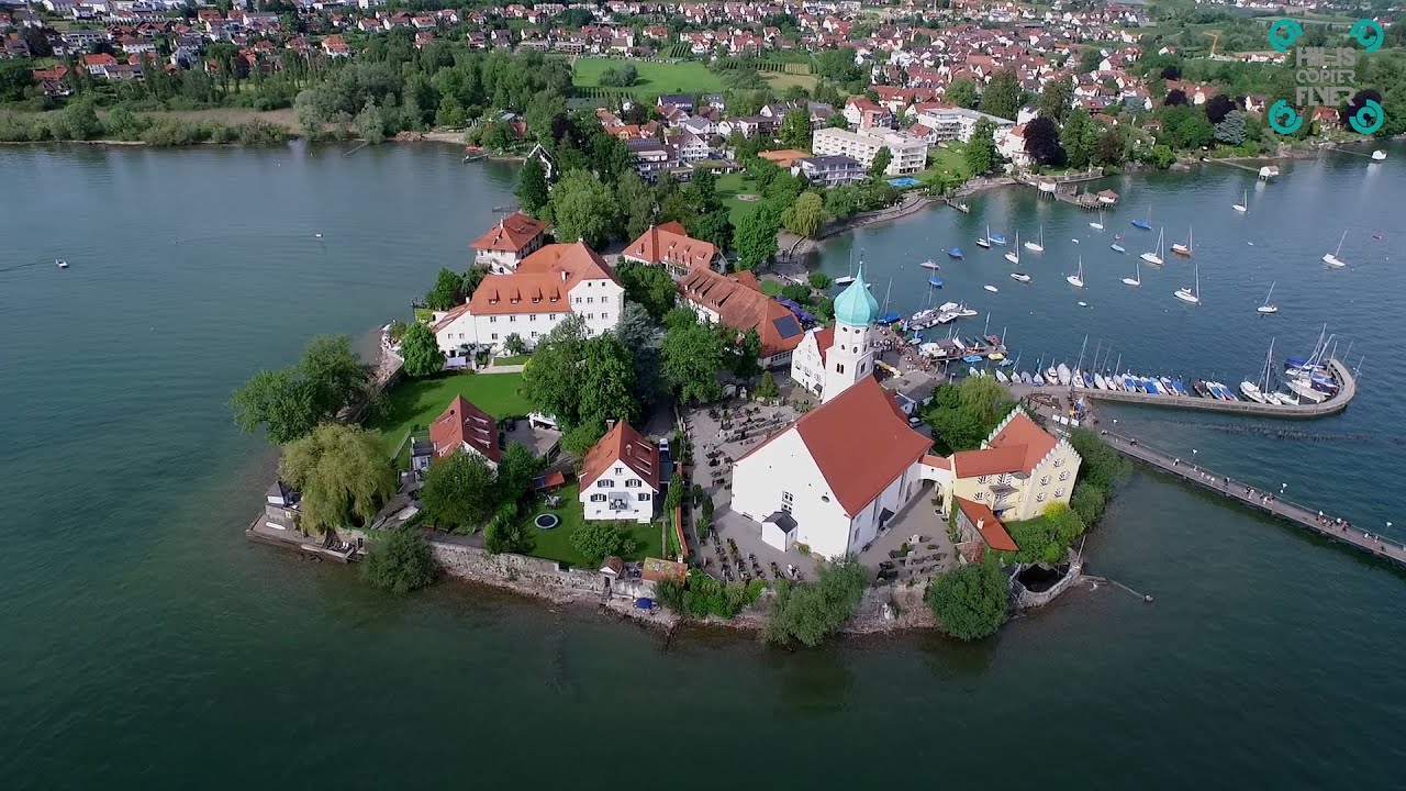 Wasserburg Bodensee Rundflug Aerial Video