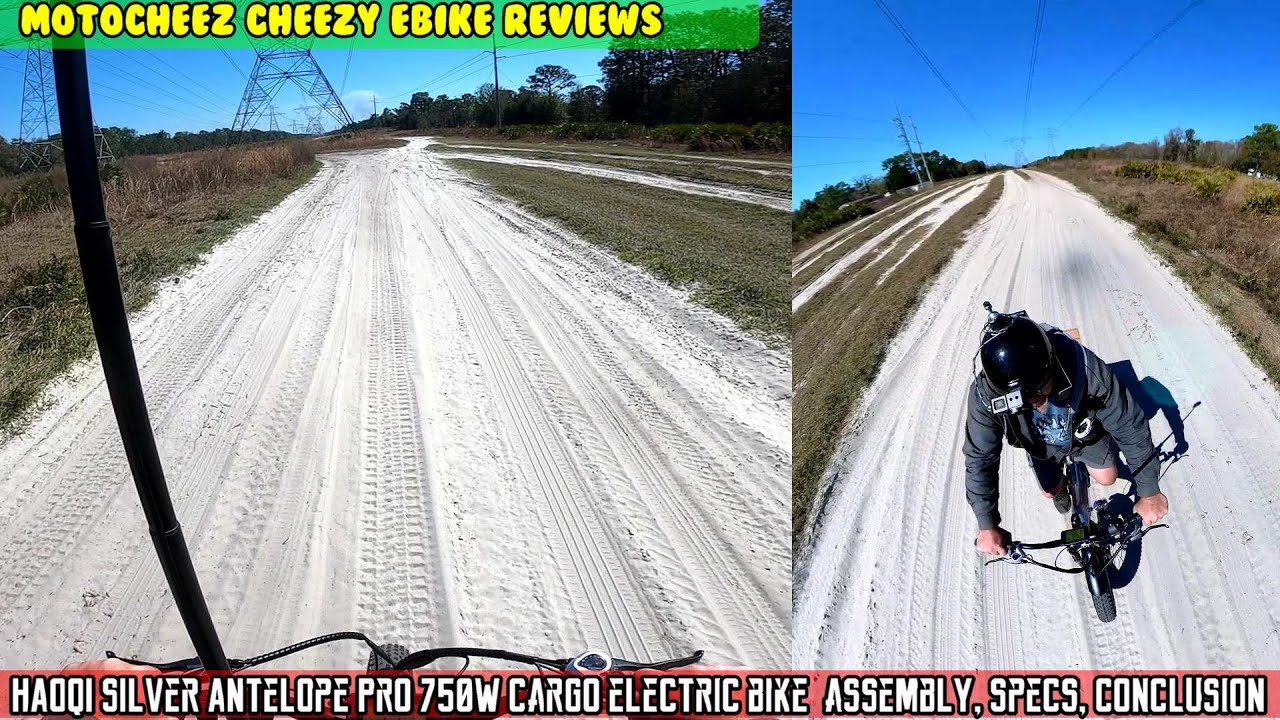 HAOQI Silver Antelope Pro 750W Dual battery Cargo Electric Bike, settings,, build battery test