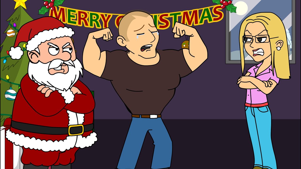 Childish Dad Sits On Santa's Lap/Grounded