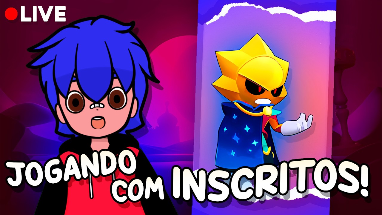 Live de Brawl Stars ao vivo - Subindo Troféus com os Inscritos... Ou Perdendo...